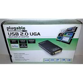(NEW/SEALED) Plugable USB 2.0 UGA Multi-Display Adapter, UGA-165 DVI, VGA, HDMI