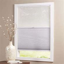 Snow Drift/Shadow White Day And Night Cordless Cellular Shades -51 in W X 72 in L (Actual Size 50.75 in W X 72 in L )