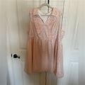 Modcloth Dresses | Modcloth Pink Flower Lace Dress | Color: Pink/White | Size: 3X