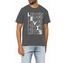 Levi's® Logo Relaxed Fit Cotton T-Shirt In Ssnl Stairstep Hl Logo Blk Oy At Nordstrom Rack, Size Large