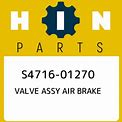 S4716-01270 Hino Valve Assy Air Brake S471601270, Genuine Part