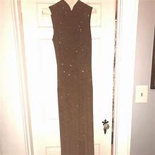 Alex Evenings Dresses | Floor Length Bronze Formal Gown | Color: Gold/Tan | Size: 10