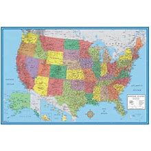 24X36 United States, USA Classic Elite Wall Map Laminated
