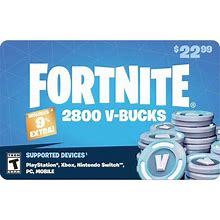Fornite 2800 V-Bucks Gift Card (Digital)