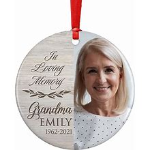In Loving Memory, Memorial Christmas Ornament Personalized With Photo, Name & Date - Upload Photo & Picture - 7 Designs, Memorial Ornaments Loss Of L