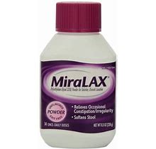 Miralax Polyethylene Glycol 3350 Relieves Occasional Constipation /Irregularity Laxative Powder 8.3 Oz