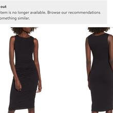 Socialite Dresses | Socialite Ruched Sheath Dress Black | Color: Black | Size: M