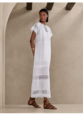 Women's Lace Maxi Dress White Regular Size XS