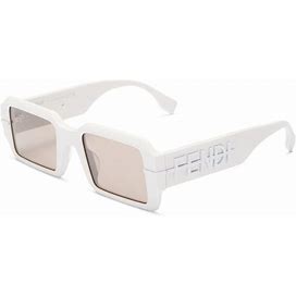 Fendi Fendigraphy Square Sunglasses, 52mm - Ivory/Beige Solid
