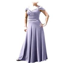 Evanese Women's Plus Size Elegant Long Formal Evening Dress With Shoulder Bands