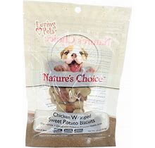 Loving Pets Natures Choice Chicken Wrapped Sweet Potato Biscuit Dog Treats, 48 Oz (24 X 2 Oz)