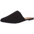 Qupid Women's Mule Slip On Fashion Sandals,Black Suede,9