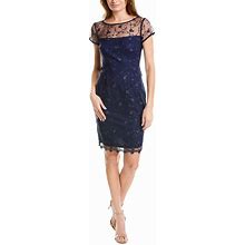 Adrianna Papell Women's Embroidered Sheath Dress