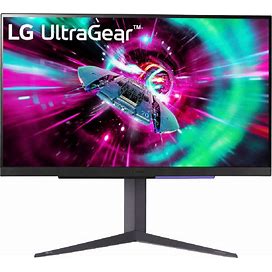 LG - Ultragear 27" IPS UHD 1-Ms Freesync And G-SYNC Compatible Monitor With HDR (Display Port, HDMI) - Black