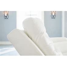 Ashley Warlin Power Reclining Sofa Motion Upholstery 6110415 White Contemporary