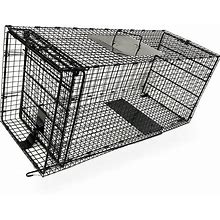 Humane Way Folding 42 Inch Live Humane Animal Trap - Safe Traps For All Animals - Dogs, Raccoons, Cats, Groundhogs, Opossums, Coyote, Bobcat - 42