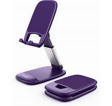 Lamicall Purple Phone Stand For Desk - Dark Purple Cell Phone Holder Purple Desk Accessories Desktop Office Must Have Compatible With iPhone 13 Pro