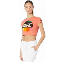 UFC Harmony Cropped Tee Women's Clothing Coral : XL