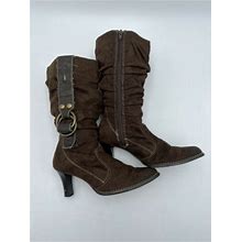 Predictions Women's High Heeled Boots Size 6.5 Brown Hills Casual