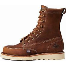 Thorogood American Heritage 8" Moc Toe Work Boots For Men Made With Full-Grain Leather, Soft Toe, Slip-Resistant Wedge Outsole And Comfort Footbed