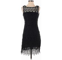 BB Dakota Cocktail Dress - Sheath Square Sleeveless: Black Dresses - Women's Size 4