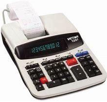 Victor-1297 Two-Color Commercial Printing Calculator Black/Red Print 4.5 Lines/Sec