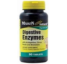 Mason Natural Digestive Enzymes Dietary Supplement Tablets - 90 Ea, 6 Pack