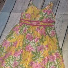 Lilly Pulitzer Dresses | Girls Sz 7 Lily Pulitzer Sun Dress | Color: Pink/Yellow | Size: 7G