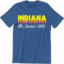 Indiana The Hoosier State Fashion Souvenir Hometown Arched City Men's T-Shirt