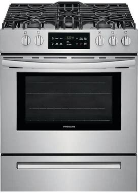 Frigidaire - 5.0 Cu. Ft. Freestanding Gas Range With Self-Cleaning - Stainless Steel
