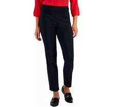Jm Collection Women's Cambridge Woven Pull-On Pants, Created For Macy's - Deep Black