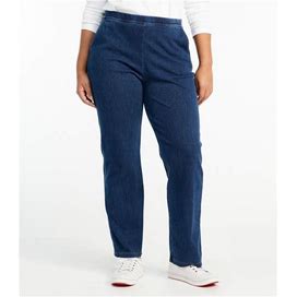 L.L.Bean | Women's Perfect Fit Cotton Jeans, Denim Straight-Leg Indigo 2X, Cotton