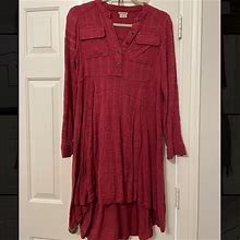 Anthropologie Dresses | Anthropologie Casual Dress | Color: Pink/Red | Size: 0