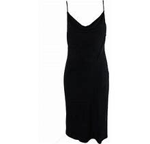 Tahari Petite Sleeveless Drape-Front Sheath Dress M