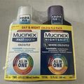 Mucinex Day & Night Cold Flu Pack Maximum Strength Total 12 Fl Oz Exp: 02/25