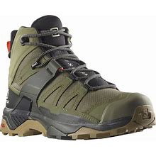Salomon X Ultra 4 Mid GTX Hiking Boots Leather/Synthetic Men's, Deep Lichen Green/Peat/Kelp SKU - 324101