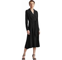 LAUREN Ralph Lauren Long Sleeve Day Dress Women's Clothing Black : 6