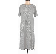 Ann Taylor Casual Dress: Gray Dresses - Women's Size Medium Petite