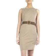 Women's Nina Leonard Millennium Sheath Dress, Size: XL, Brown