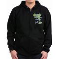 Tequila Makes My Clothes Fall Zip Hoodie (Dark)