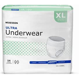 Mckesson Ultra Pull-Up Underwear, Heavy Size XL - Case Of 56 | Carewell