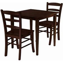 Winsome 94332 Groveland 3Pc Square Dining Table With 2 Chairs