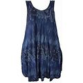 Summer Dresses 2023 Maxi Halter Sleeveless Beach Dress Print Tie Dye Bohemian Dress Blue L