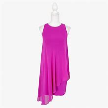 Ted Baker Dresses | Ted Baker Locie Mini Dress Us 4 Vanity 1 Pink Purple Asymmetric Sleeveless | Color: Pink/Purple | Size: 4