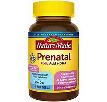 Nature Made Prenatal With Folic Acid + Dha, Dietary Supplement For Daily Nutritional Support, 60 Softgels, 60 Day Supply