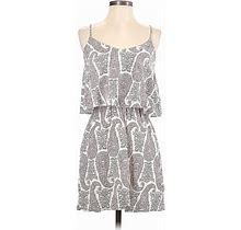 Old Navy Casual Dress - A-Line V Neck Sleeveless: Gray Dresses - Women's Size X-Small Petite