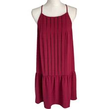 Loft Dresses | Nwt Ann Taylor Loft Outlet Drop Waist Raspberry Red Dress Med | Color: Pink/Red | Size: M