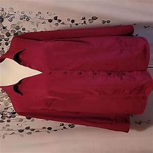 Dress Barn Tops | Dressbarn Button Down Top | Color: Red | Size: 3X