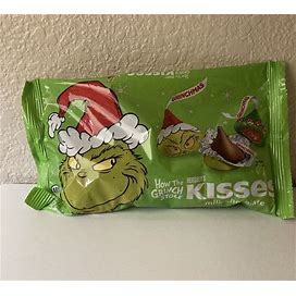HERSHEY's KISSES Grinch Milk Chocolate Candy, Holiday, 9.5 Oz, Fast Shipping
