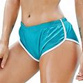 Womens Casual Low Waist Satin Shorts Stretchy Sports Gym Workout Hot